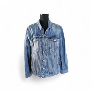 Superdry Revolution "Liberty The Authentic" denim trucker jacket Size 10‎